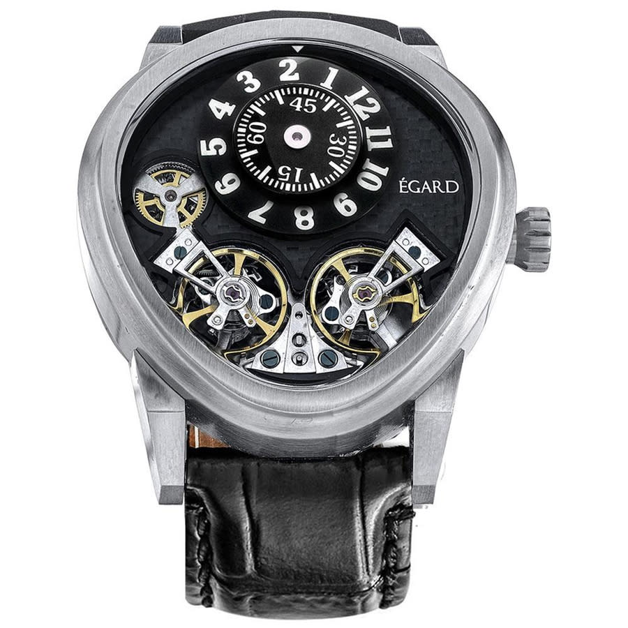 Egard Quantus V3 Automatic Black Dial Mens Watch WCH-5072-G-STL