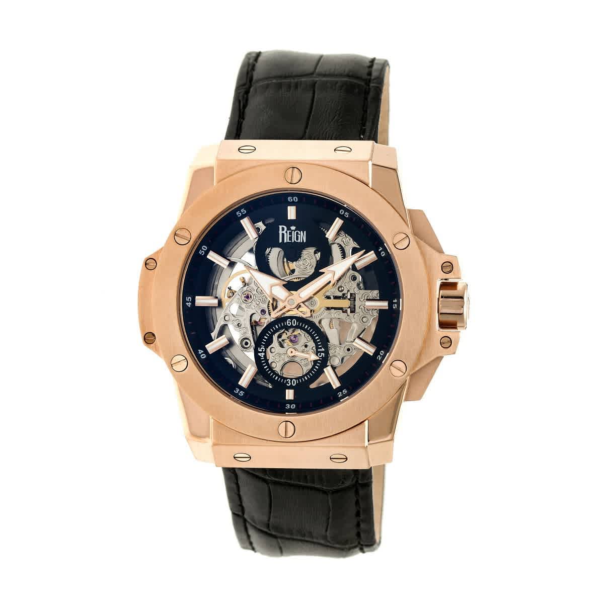 Reign Commodus Automatic Black Dial Mens Watch REIRN4005