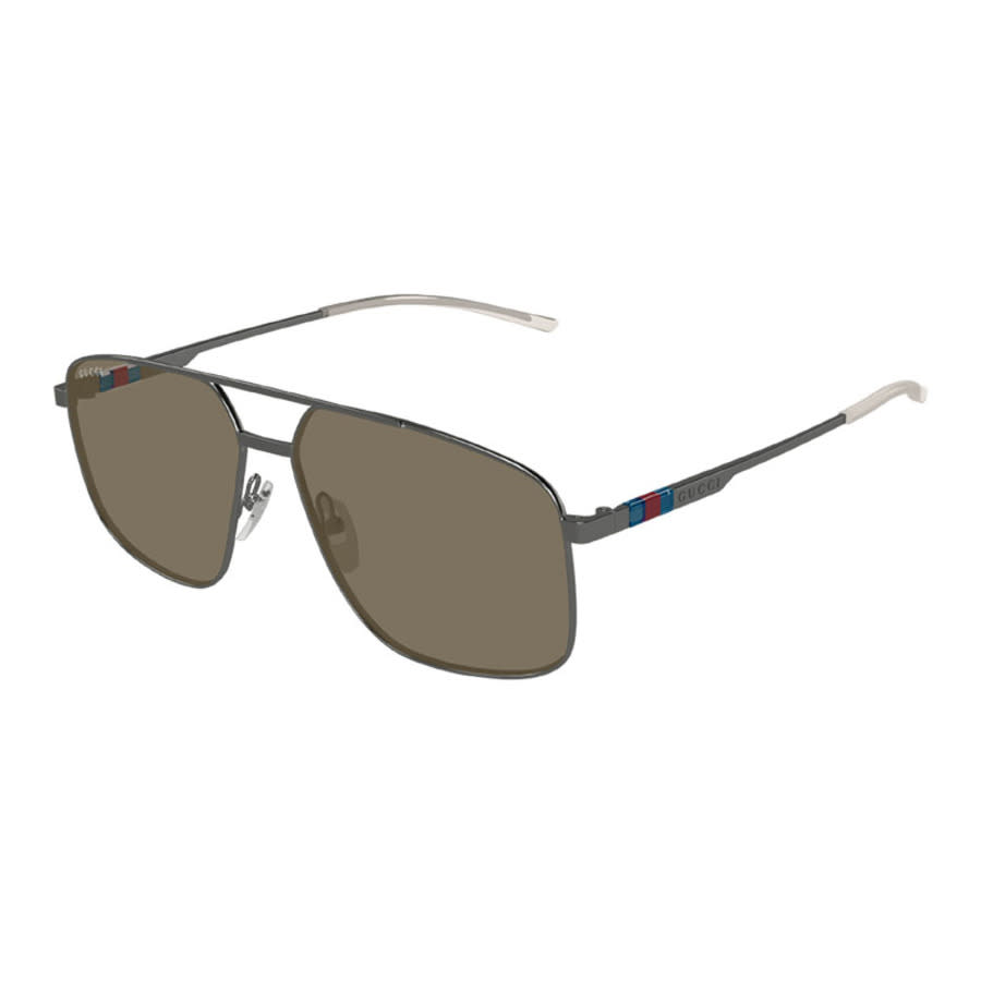 Gucci GG1676S Aviator Gold Frame Sunglasses — Gold