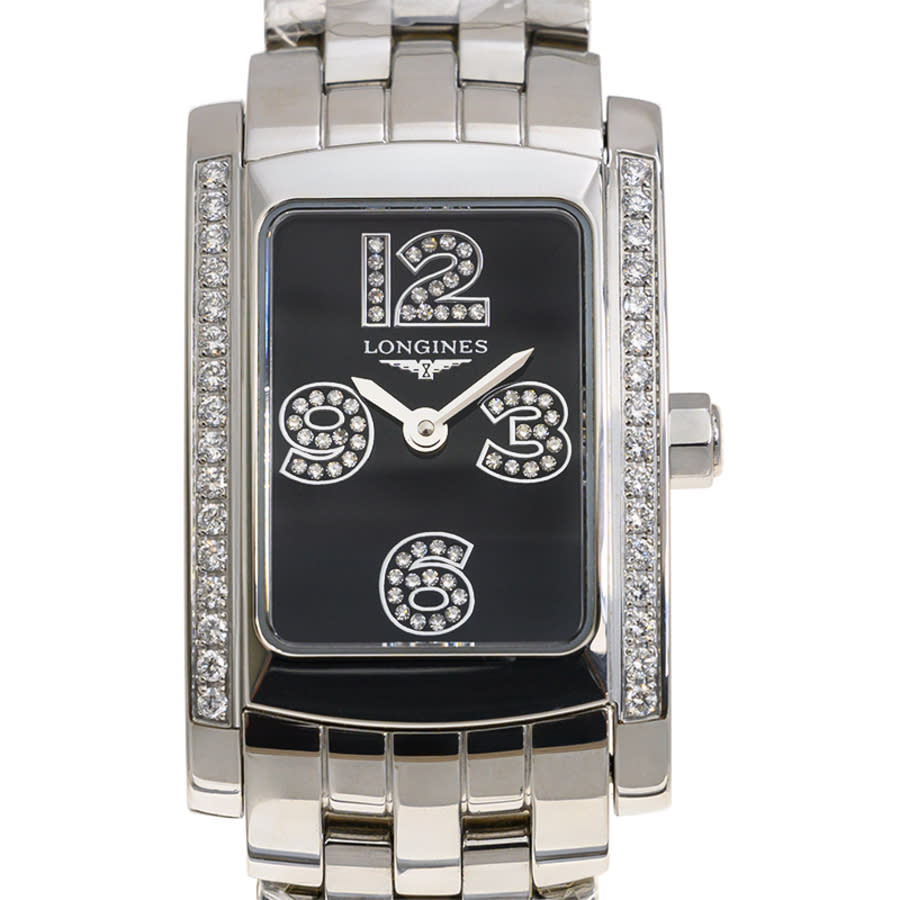 Longines Dolce Vita Quartz Diamond Black Dial Ladies Watch L51550586 3330$