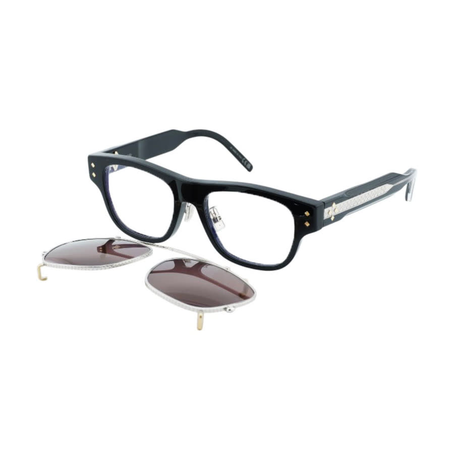 Dior CDDIAMONDOS10F10BB Magnetic Clip-On Sunglasses — Black