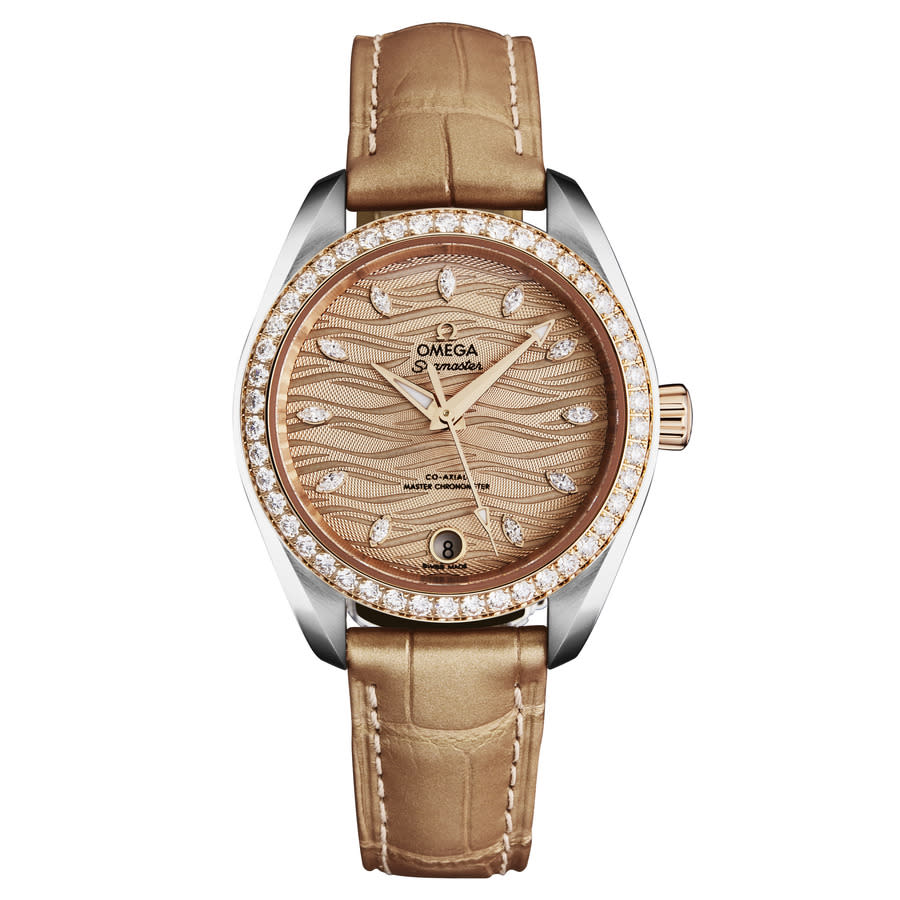 Omega Seamaster Aqua Terra Automatic Chronometer Diamond Ladies Watch 22028342059001 11950$