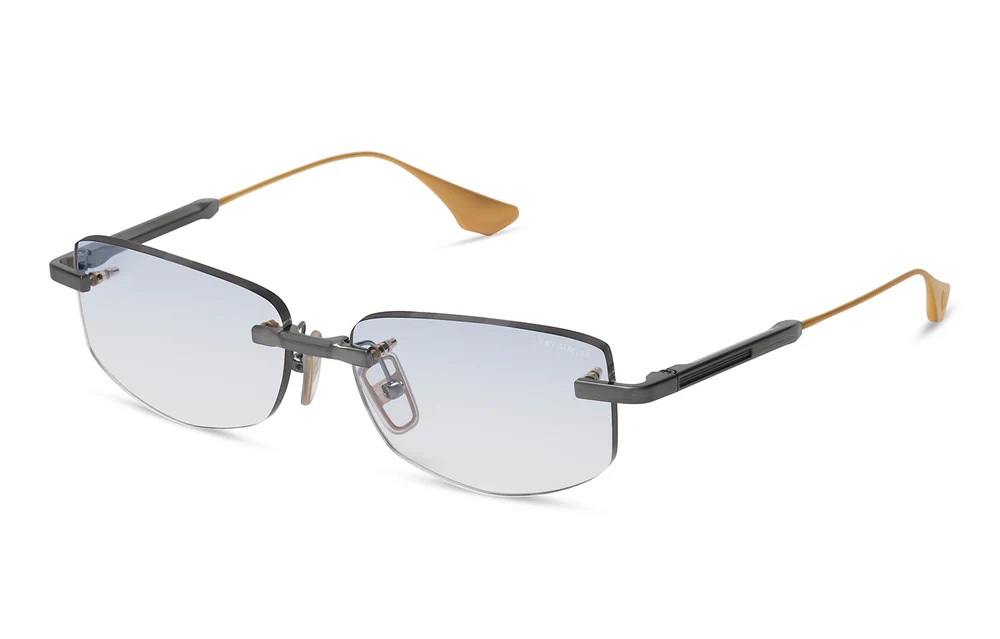 Dita TRYSIM.75 Blue Wash Gradient Rectangular Unisex Eyeglasses DTX182-A-03 56