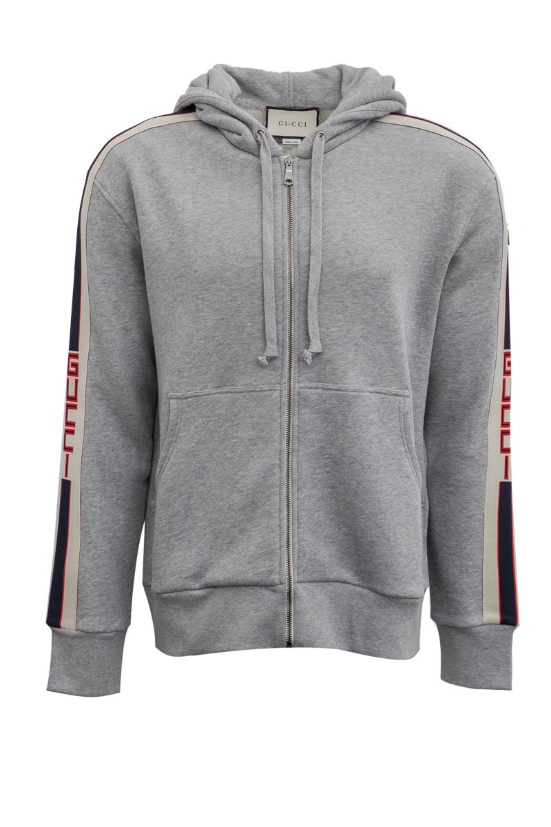 gucci grey zip up hoodie