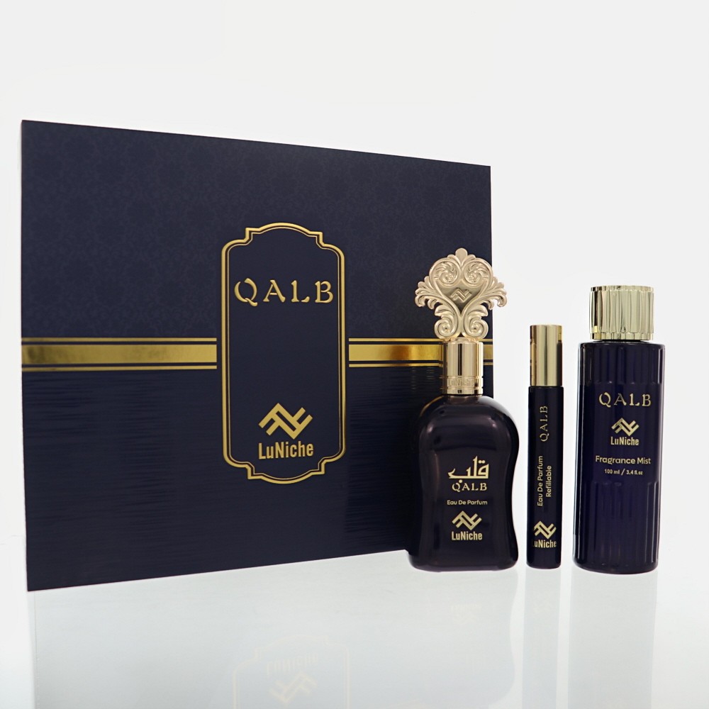 Luniche Unisex Qalb 3pcs EDP Gift Set Fragrances 850068869480