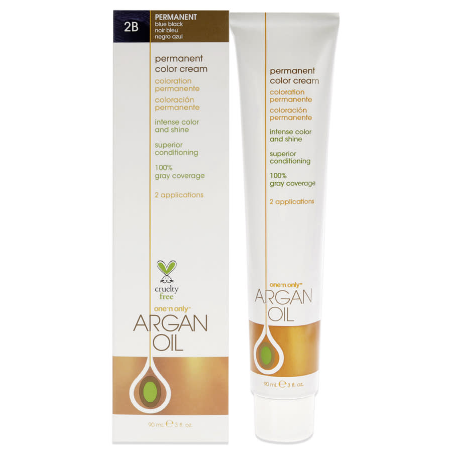 One n Only Argan Oil Permanent Color Cream 3 oz 2B Blue Black Hair Care 840061000331 13$