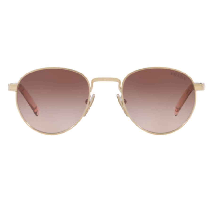 Prada Woman Sunglass PR B52S -  Frame color: Pale Gold, Lens color: Brown Gradient