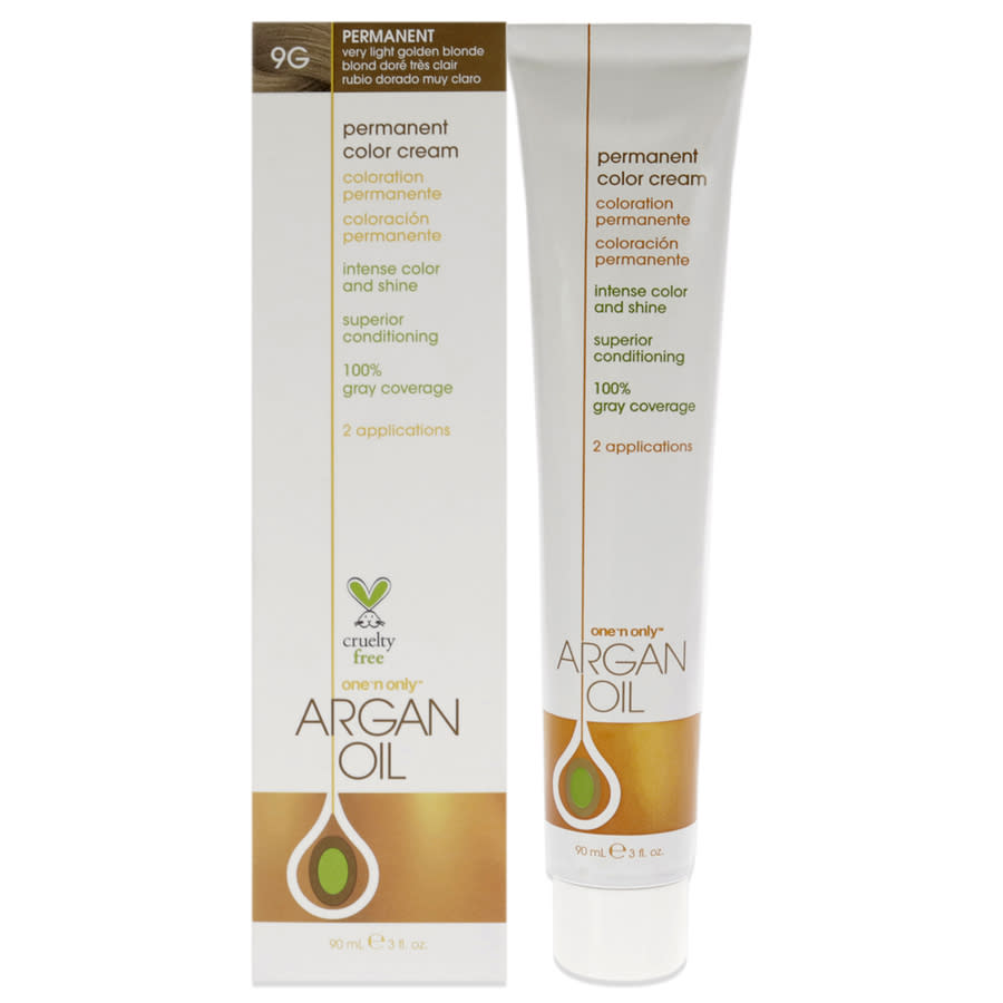 One n Only Argan Oil Permanent Color Cream 3 oz 9G Very Light Golden Blonde Hair Care 840061000539