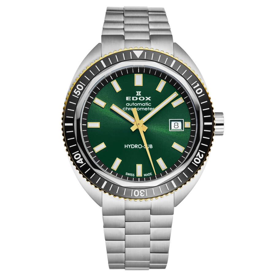 Edox Hydro-Sub Green Dial Mens Watch 80128 357JNM VID 750$