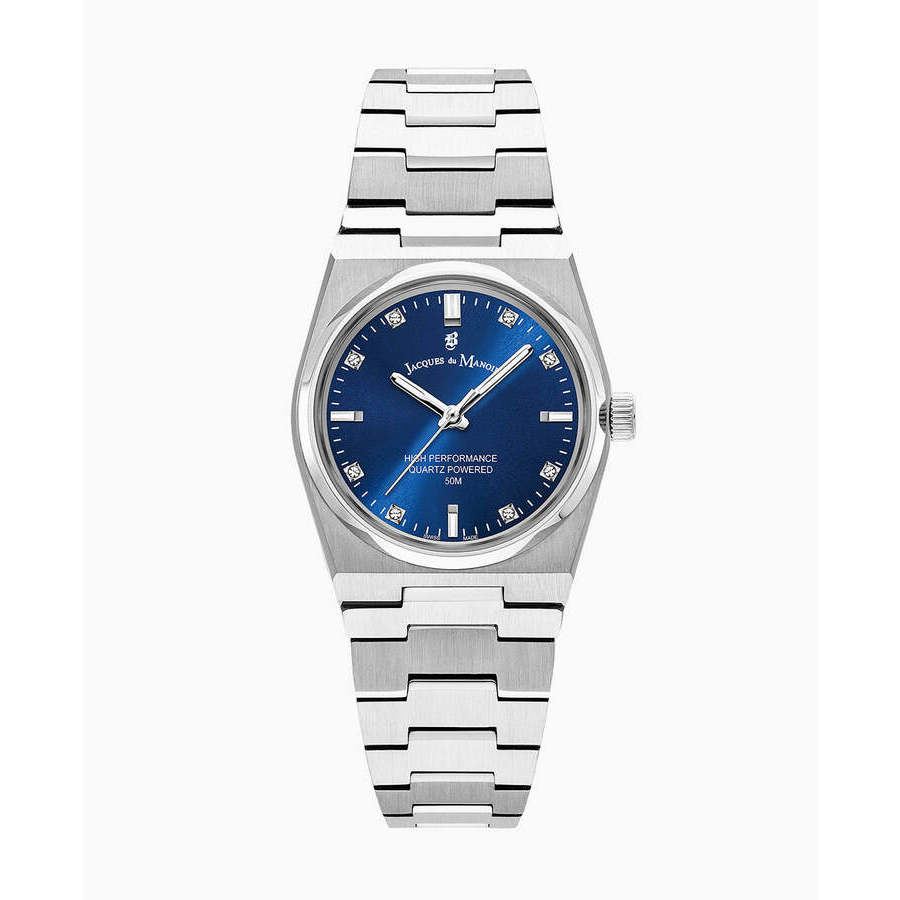 Jacques Du Manoir Horizon Ladies Diamond Blue Dial Ladies Watch JWL03602