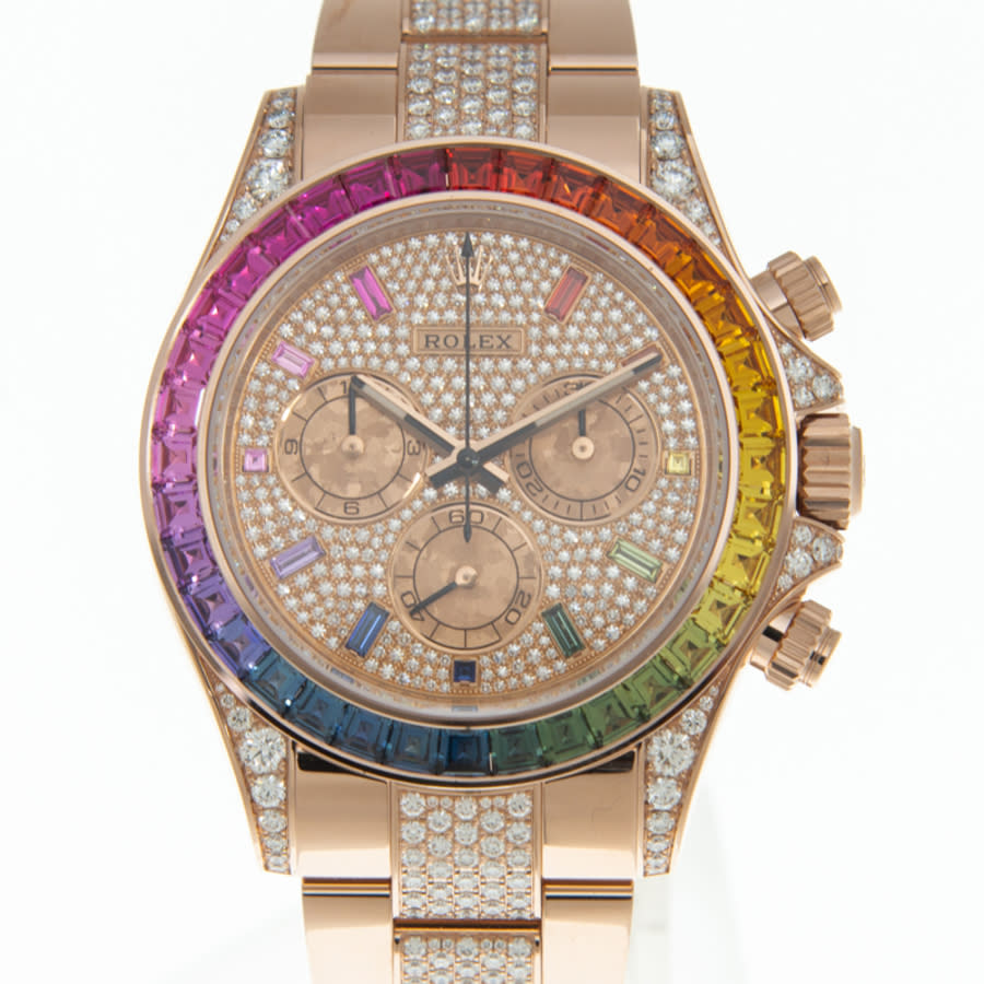 Rolex Cosmograph Daytona Chronograph Automatic Rainbow Pave Watch 116595RBOW0002