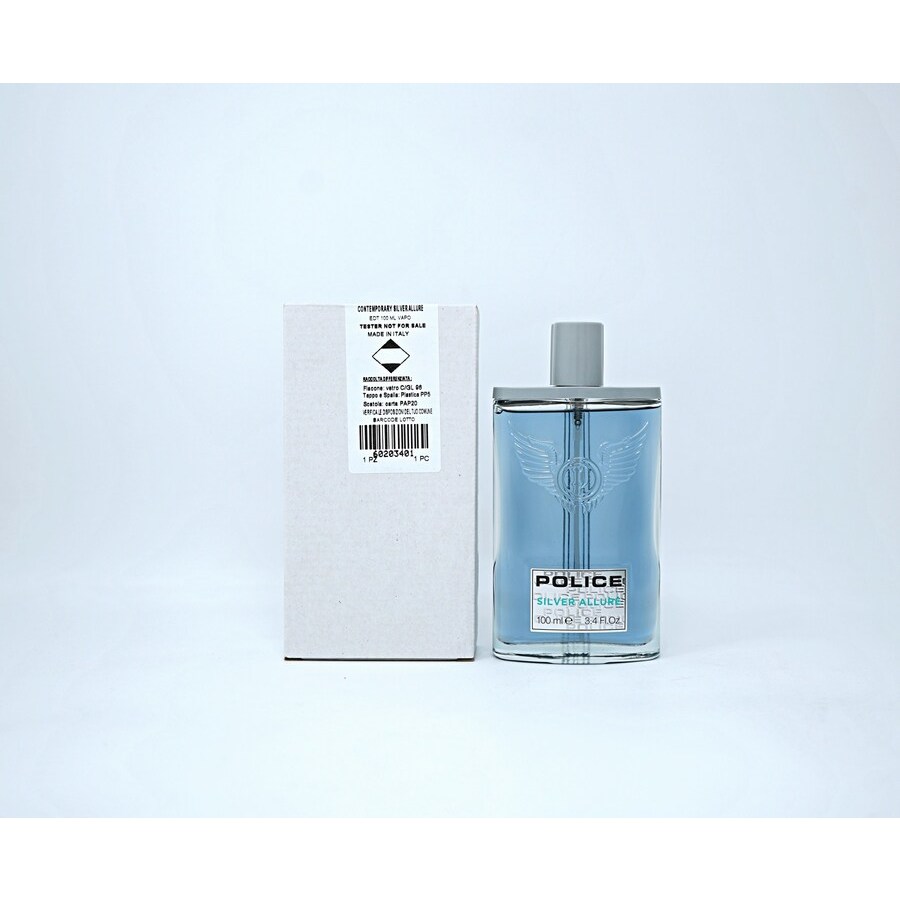 Police Mens Contemporary Silver Allure EDT Spray 34 oz Tester Fragrances 679602599207 12$
