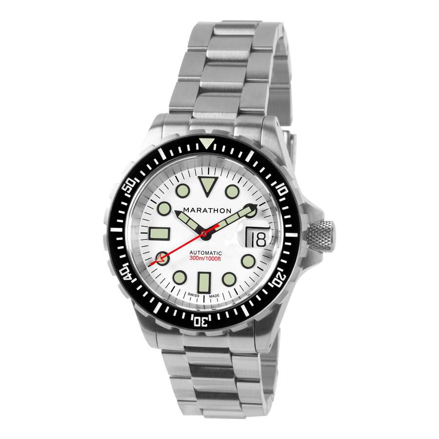 Marathon 41Mm Arctic Original Sar W/ Date (Osar-D) Arctic E Automatic White Dial Unisex Watch WW194006SS-2502