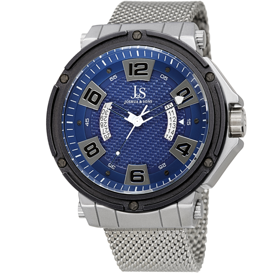 Joshua and Sons Quartz Blue Dial Mens Watch JX132BU