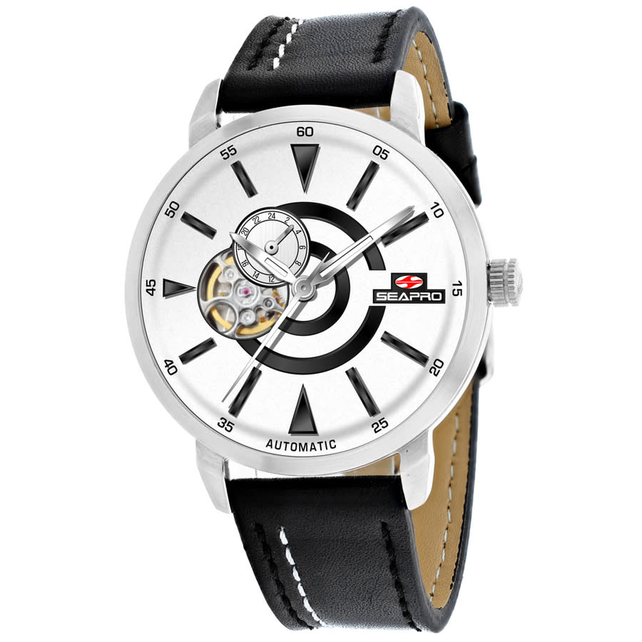 Seapro Elliptic Automatic White Dial Mens Watch SP0141
