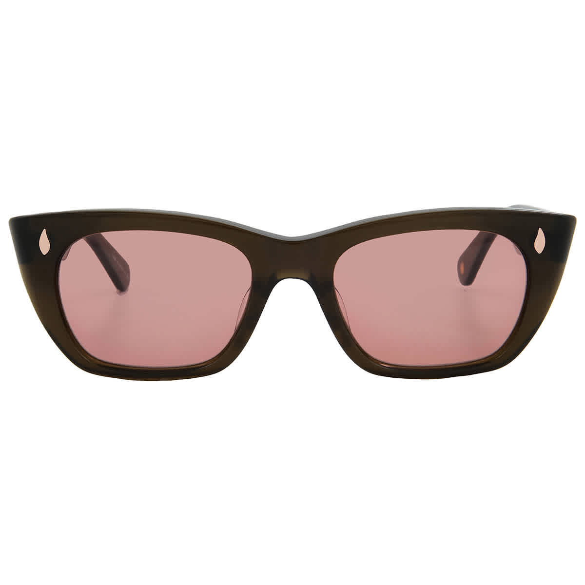 Garrett Leight WEBSTER SUN Bordeaux Cat Eye Sunglasses 2138 MSTO/BOR 49