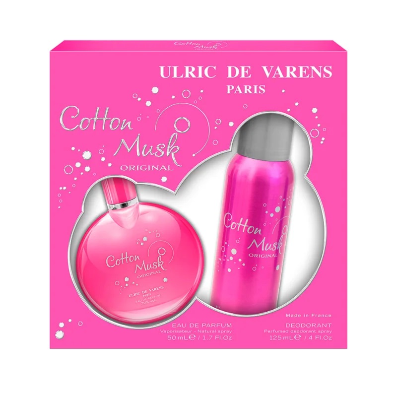 Ulric De Varens Ladies Cotton Musk Gift Set Fragrances 3326240047344