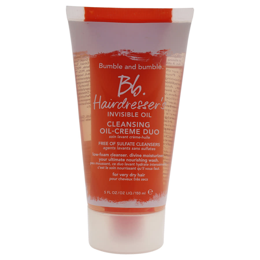 Bb Hairdressers Invisible Cleansing Oil-Creme Duo by Bumble and Bumble for Unisex - 5 oz Cleanser 33$