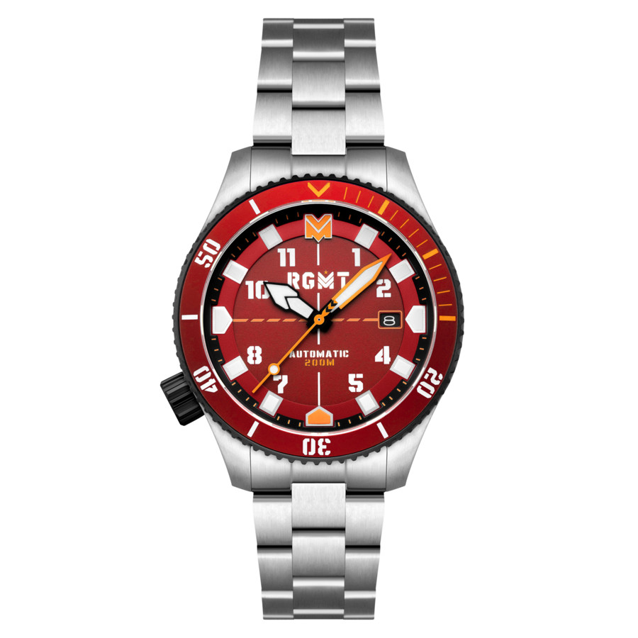RGMT Recon Diver Automatic Red Dial Mens Watch RG-8075-44 189$