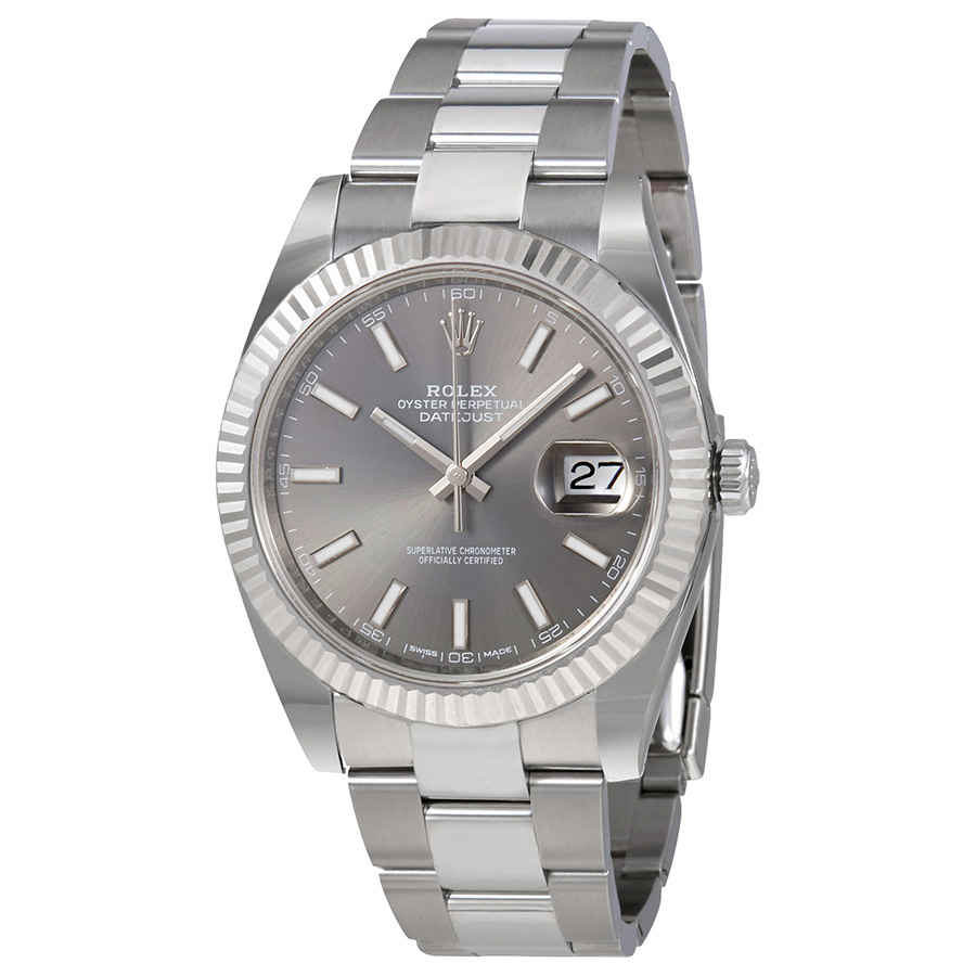 Rolex Datejust Dark Rhodium Automatic Mens Oyster Watch 126334RSO