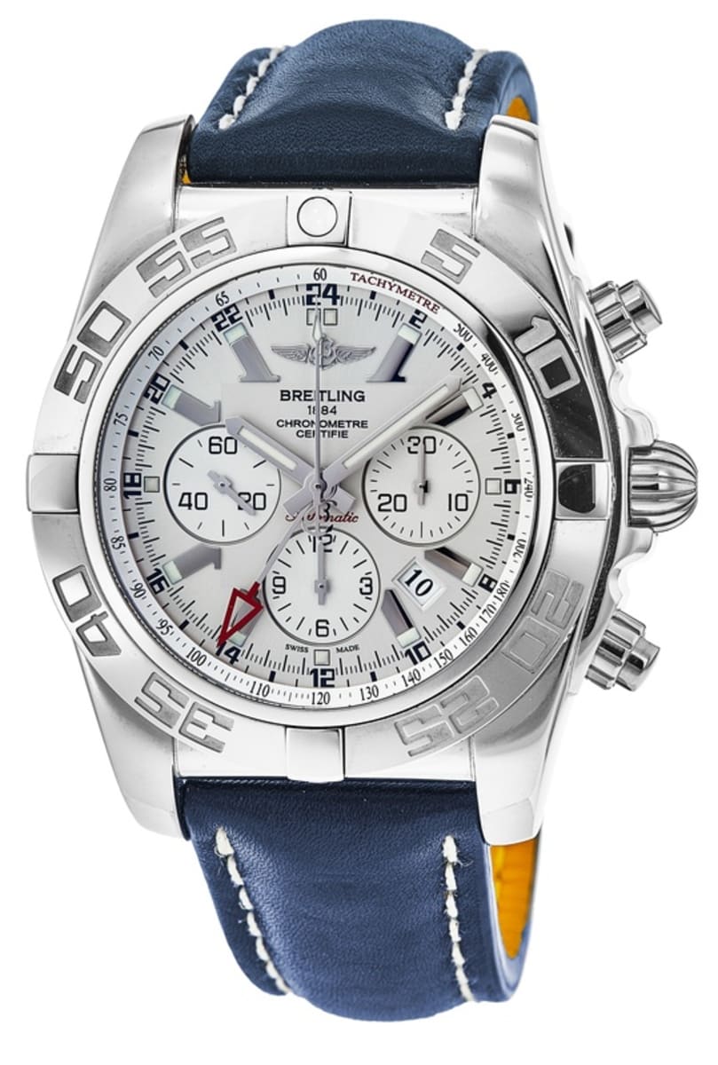 Breitling Chronomat Chronograph Automatic Chronometer Silver Dial Mens Watch AB041012G719-101X 7030$