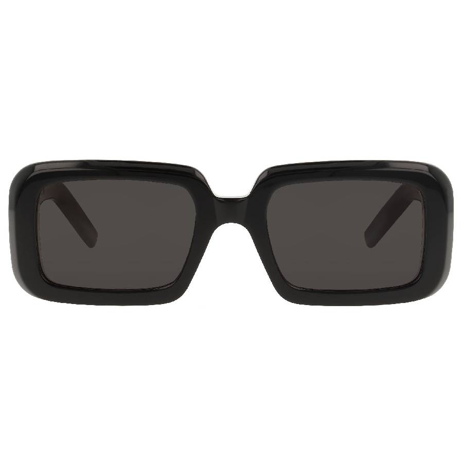 Saint Laurent New Wave Black Rectangular Unisex Sunglasses SL 534 SUNRISE 001 52
