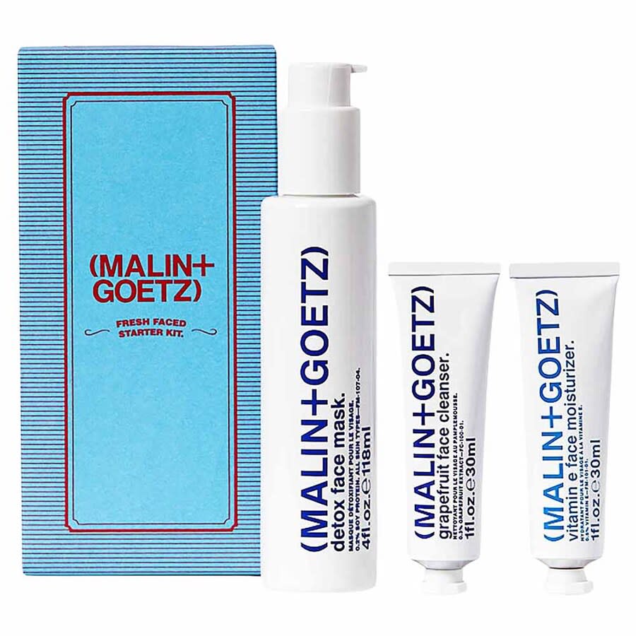 Malin Goetz Fresh Faced Starter Kit 3pc Skin Care 850046885815 45$