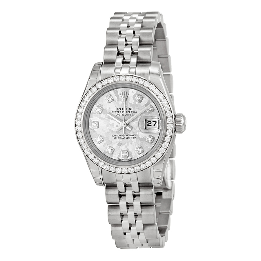 Preowned Rolex LadyDatejust Diamond Gold Crystal Dial Ladies Watch 179384GCDJ
