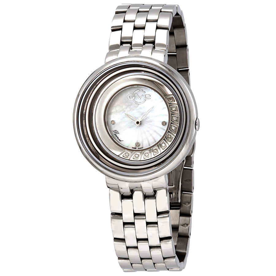 GV2 by Gevril Vittorio White Dial Diamond Ladies Watch 1600 529$