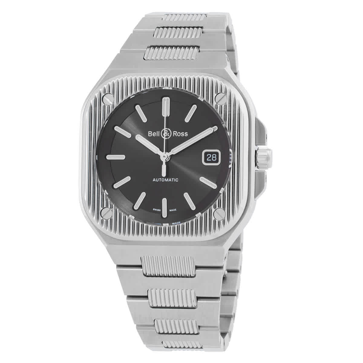 Bell and Ross BR 05 Artline Automatic Anthracite Grey Dial Mens Watch BR05A-BL-GLST/SST