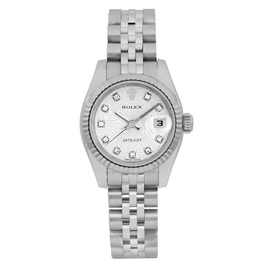 preowned rolex datejust automatic chronometer diamond ladies watch 179174 sjdj