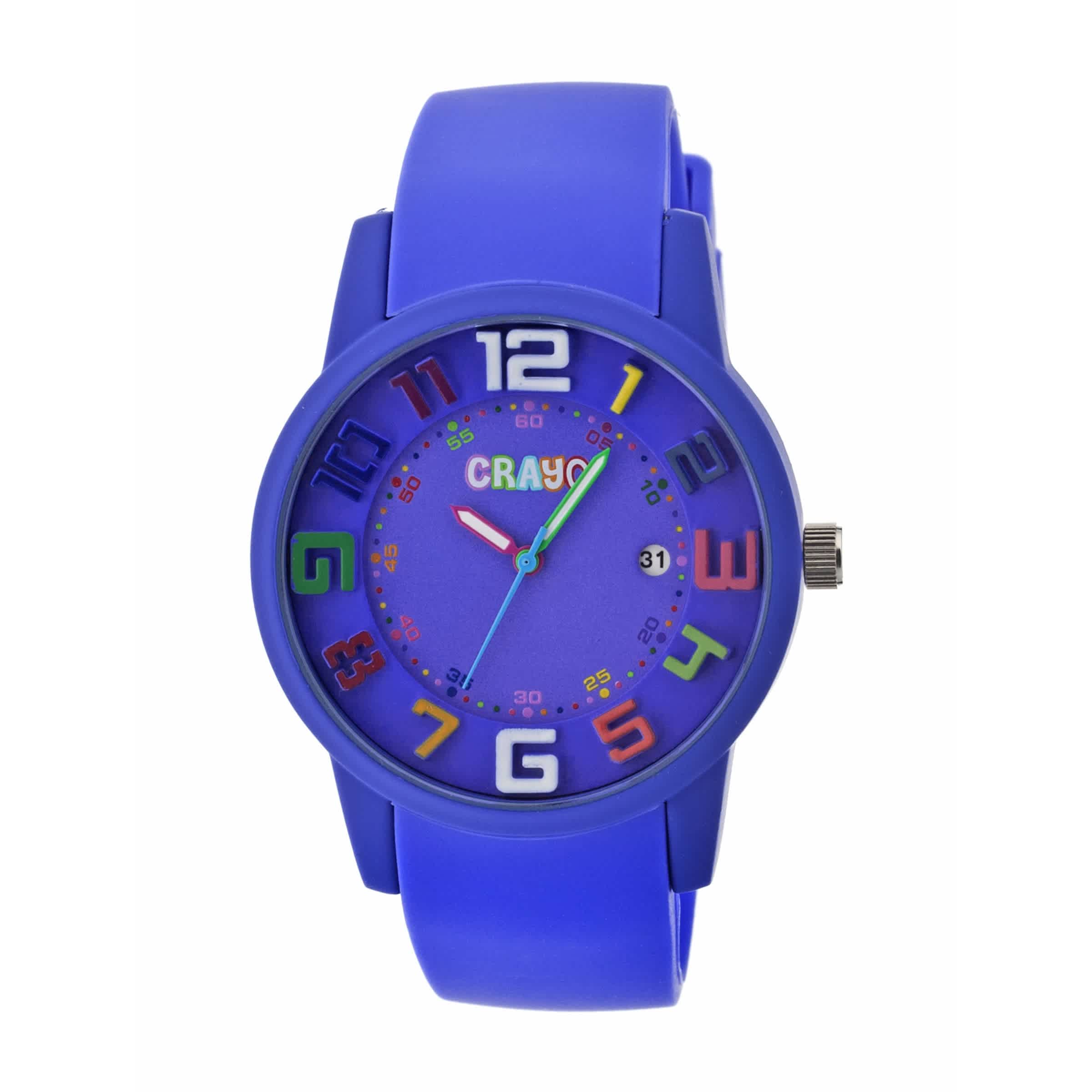 Crayo Festival Purple Dial Purple Silicone Unisex Watch CR2004 50$