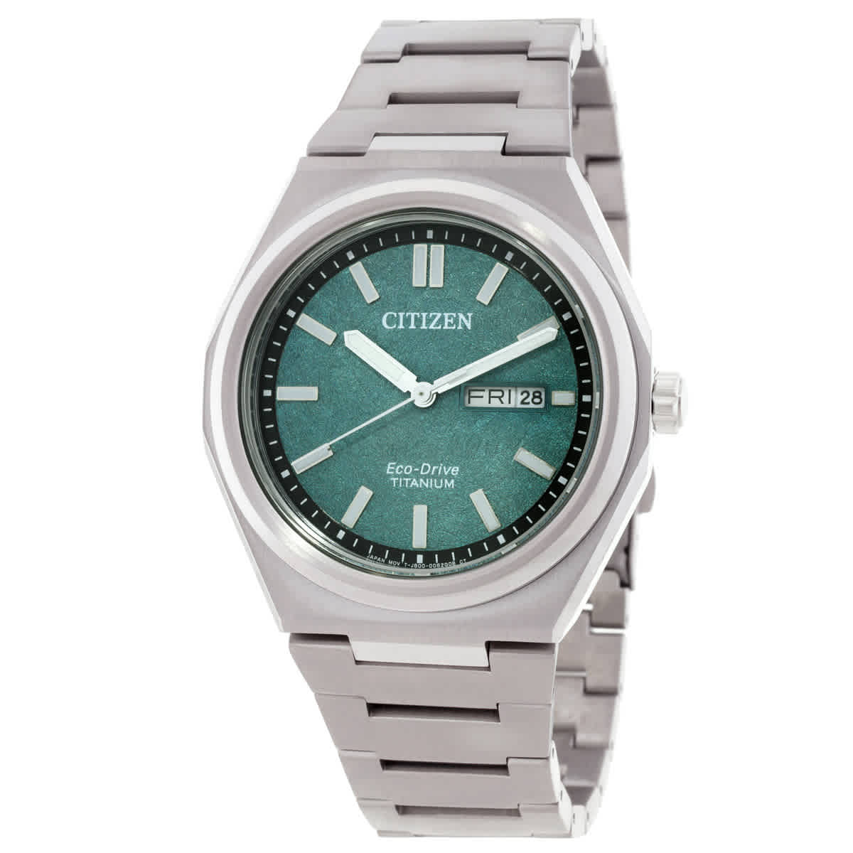 Citizen Zenshin Three-hand Green Dial Men's Watch AW0130-85X | eBay