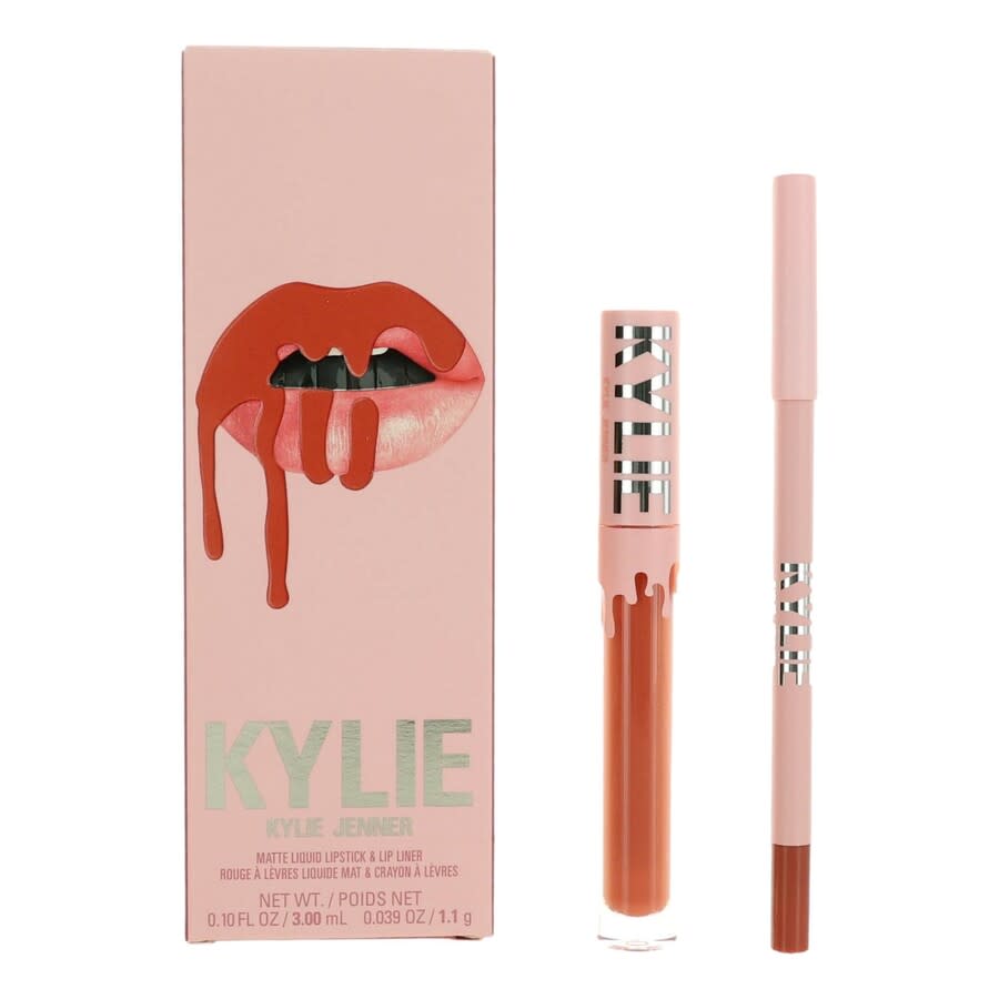 Kylie Cosmetics Ladies Matte Liquid Lipstick Lip Liner Lip Kit Snow Way Bae Gift Set Makeup 4064941006800 30$