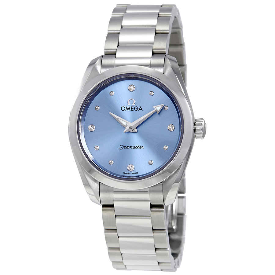 omega ladies watch blue face