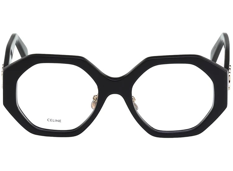 Celine Demo Geometric Ladies Eyeglasses CL50161F 001 52