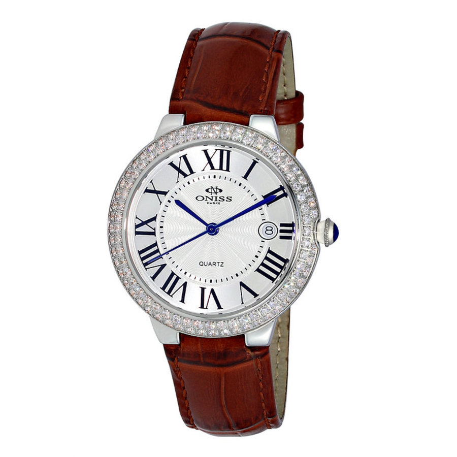 Oniss ON3322-L Quartz Crystal White Dial Ladies Watch ON3322-LWT 176$