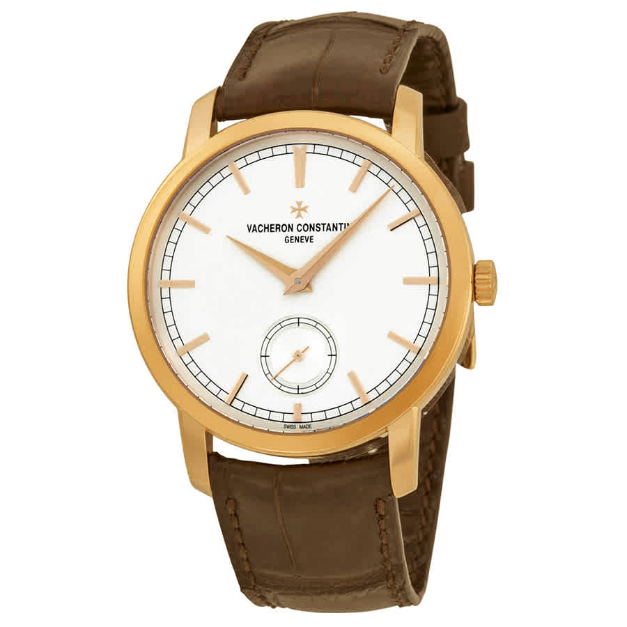 Vacheron Constantin Traditionnelle Manual Wind Silver Dial Brown Leather Mens Watch 82172000R-9382 20440$