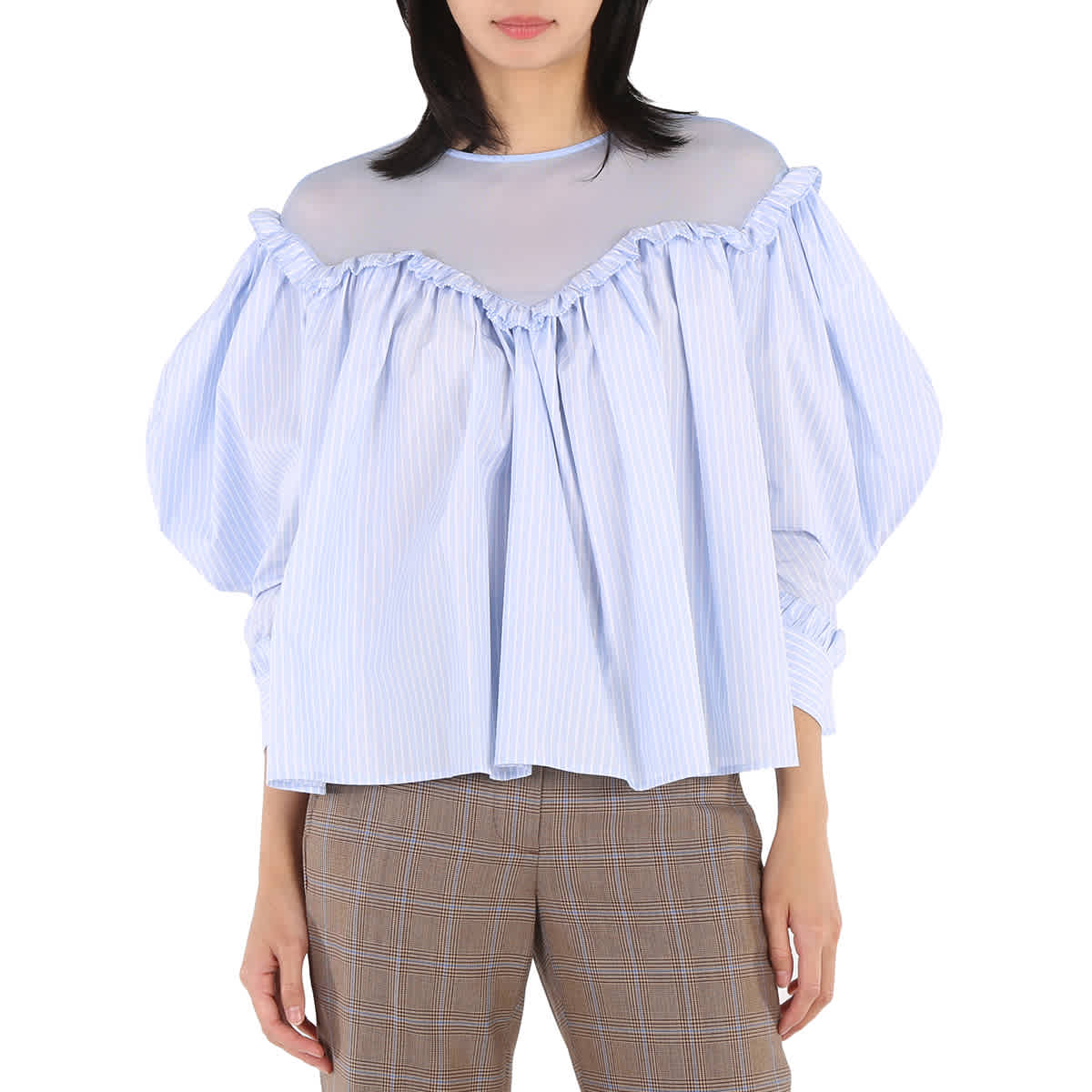 Burberry off the shoulder top hot sale