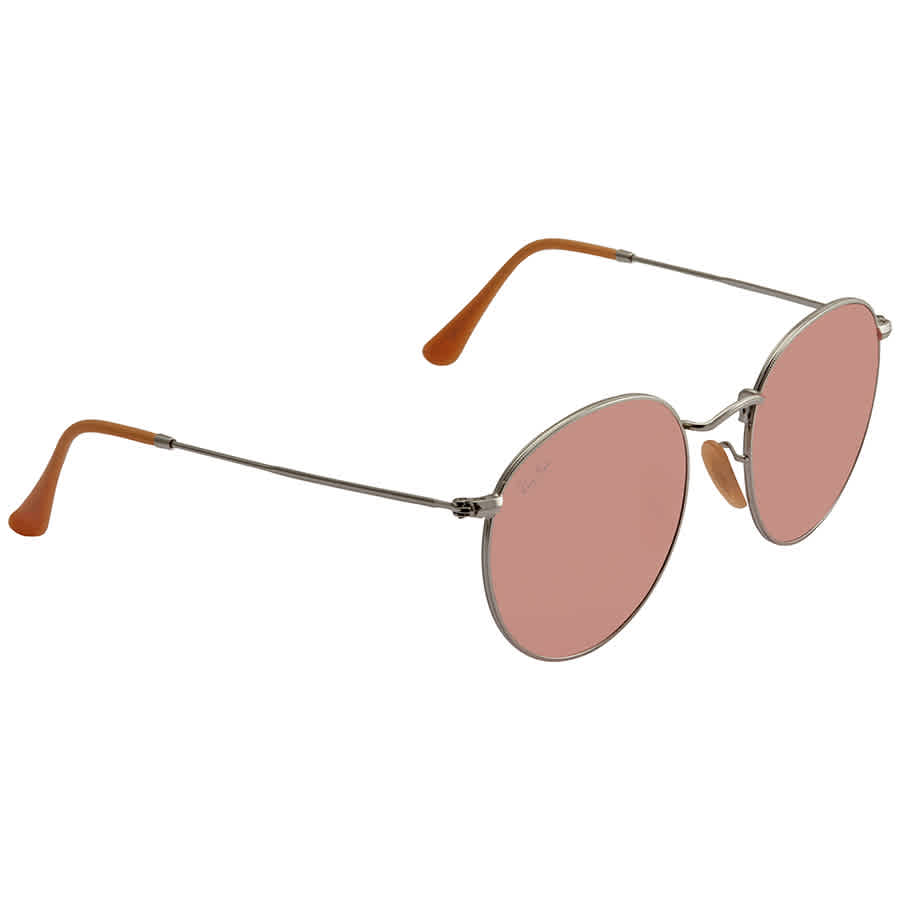 Ray Ban Evolve Pink Photocromic Round Sunglasses RB3447 9065V7 53 ...