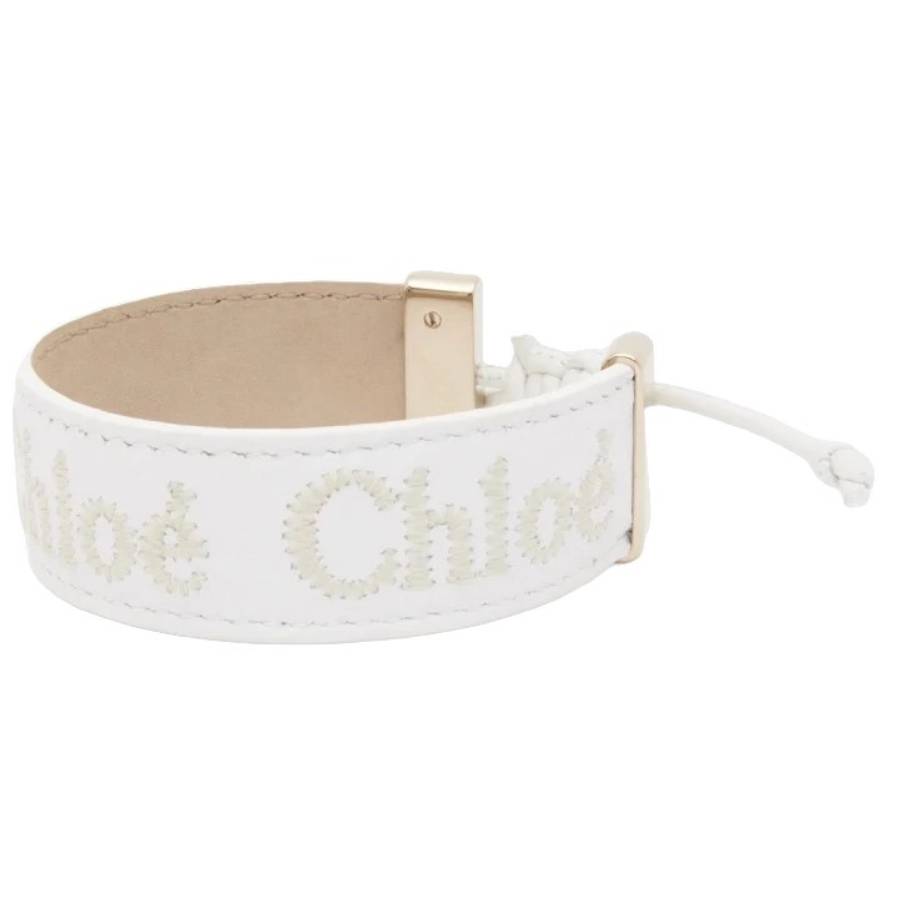 Chloe Woody Logo Leather Bracelet 250$