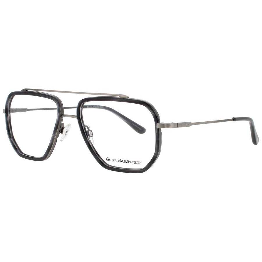 Quiksilver Mens Gunmetal Rectangular Eyeglass Frames Qs1016