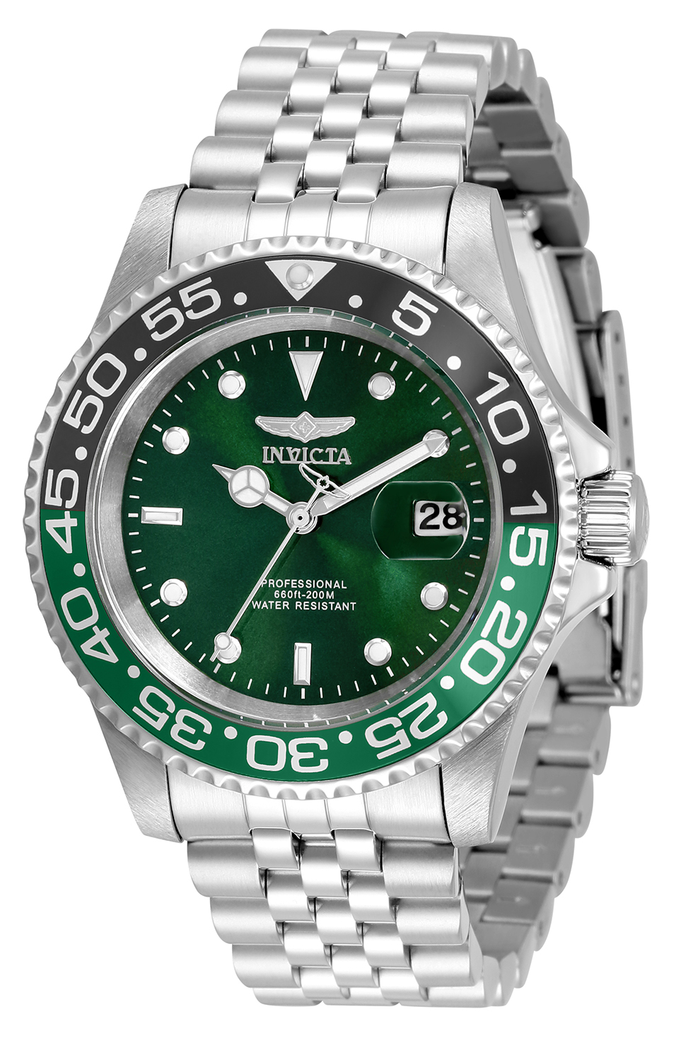 Invicta Pro Diver Quartz Green Dial Men's Watch 34105 886678407927 | eBay