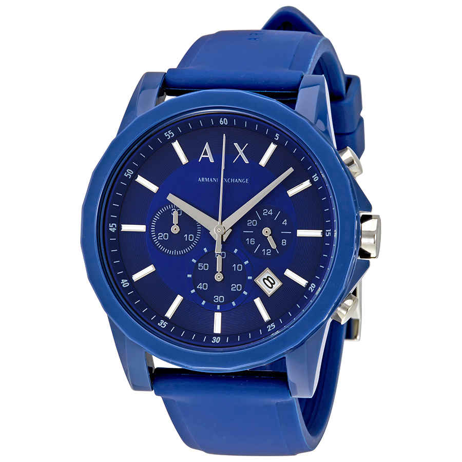 armani exchange blue face watch