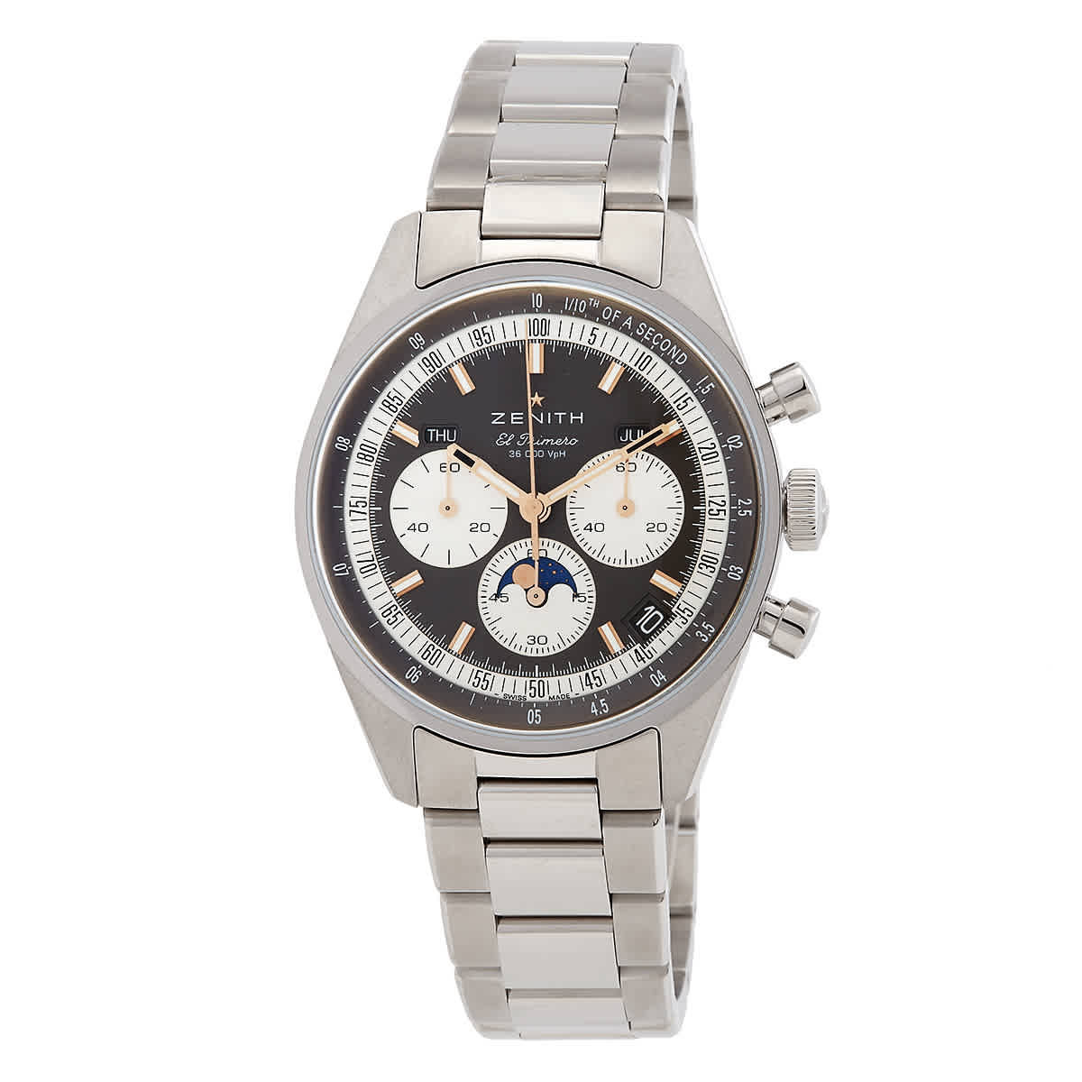 Zenith Chronomaster Original Triple Calendar Automatic Slate Grey Dial Mens Watch 033400361039M3200 10150$