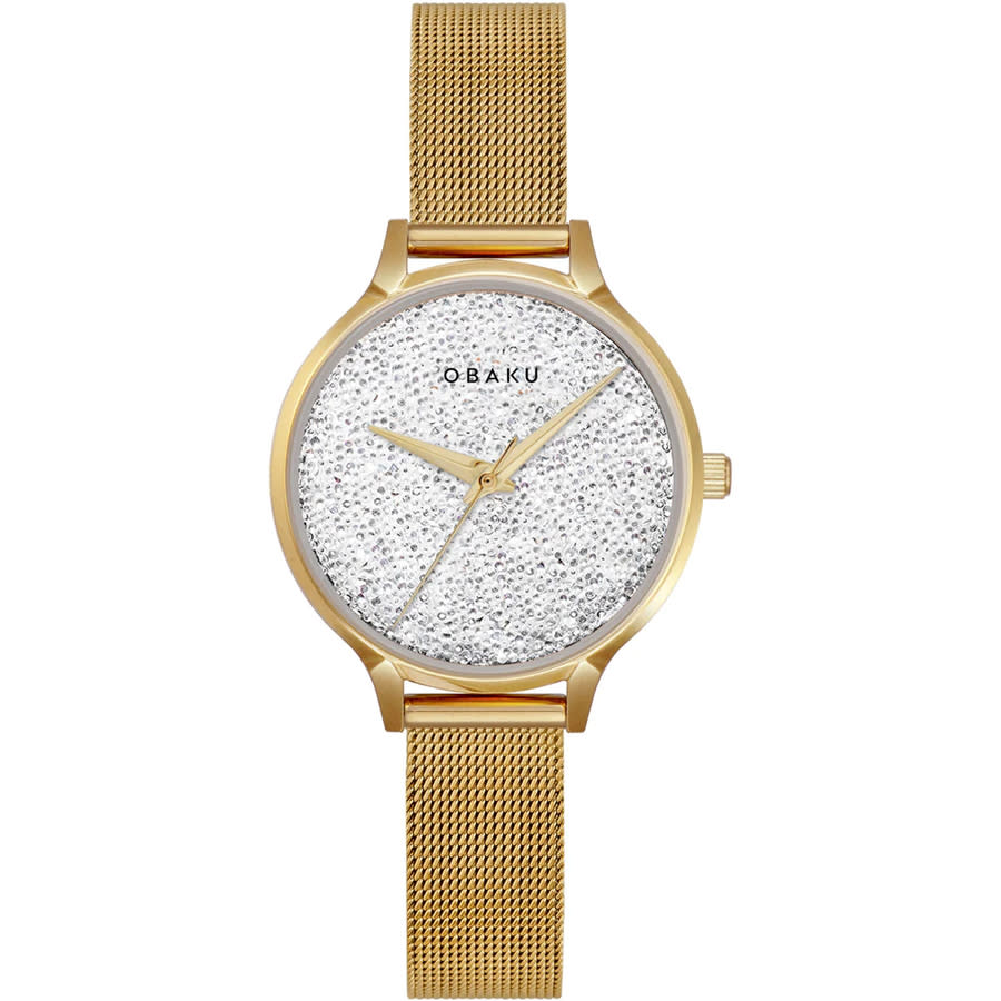 Obaku Stjerner Quartz Silver Dial Ladies Watch V238LXGWMG 72$