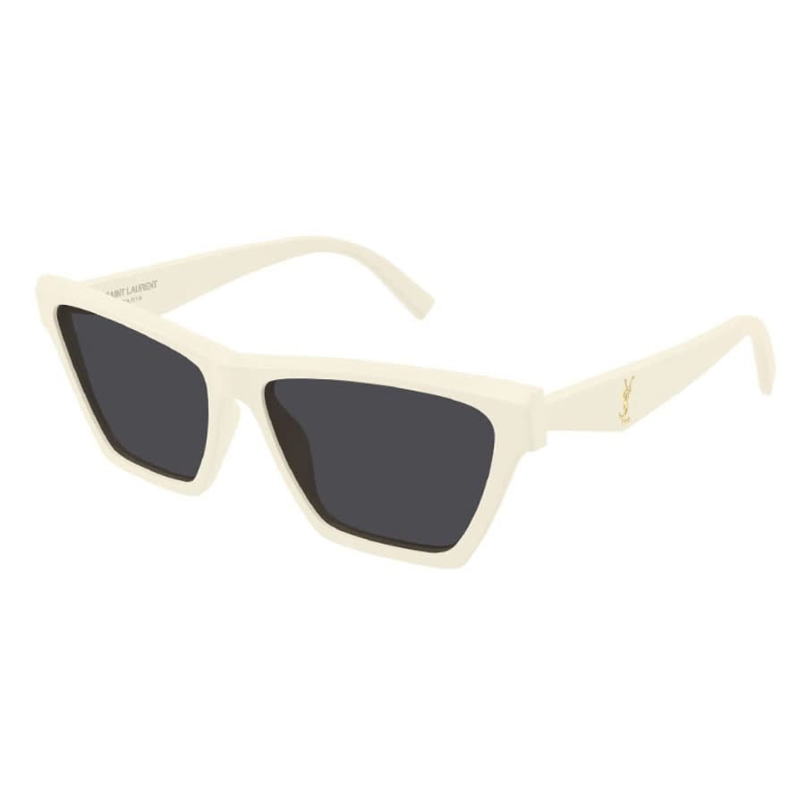 Saint Laurent SL M103 007 Men's Sunglasses White Size 58 - Free RX Lenses - Free RX Lenses