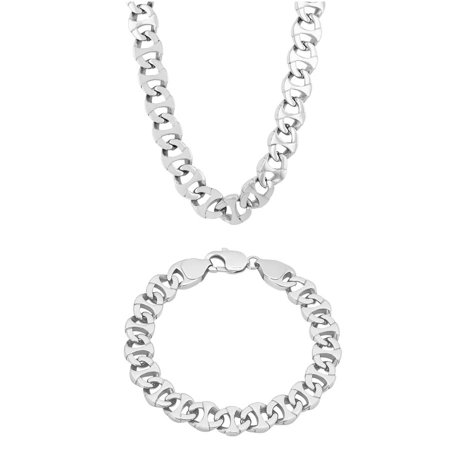 Robert Alton Mariner Link Chain Stainless Steel Men's Jewelry Set
