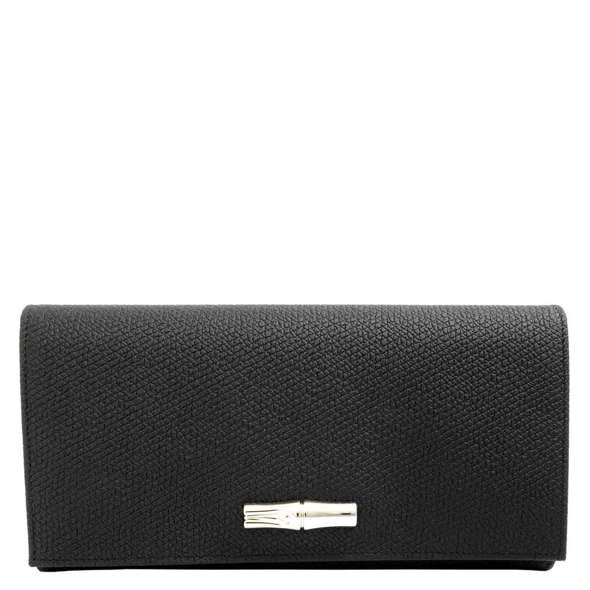 Longchamp Roseau Black Ladies 3.9 x 7.7 in Wallets L3146HPN001