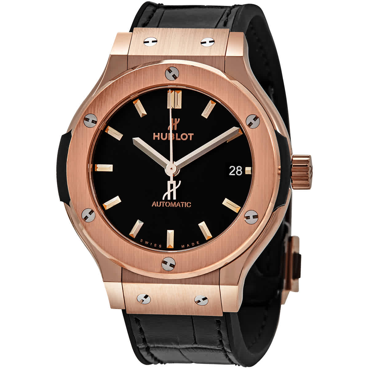 hublot watch black and rose gold